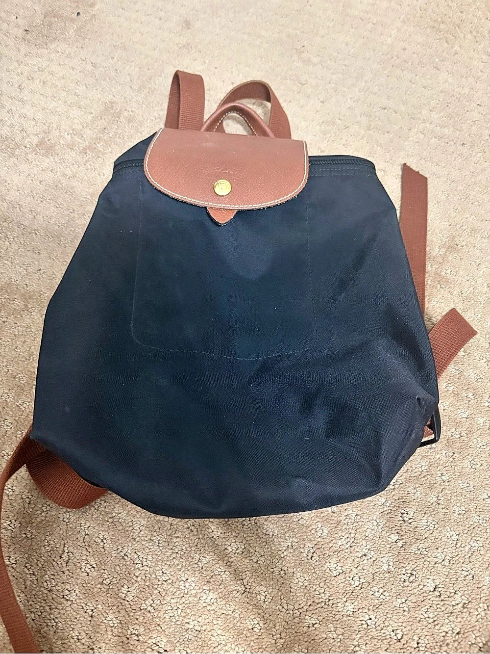 Longchamp Le Pliage Original M Backpack Black Recycled Canvas Backpack